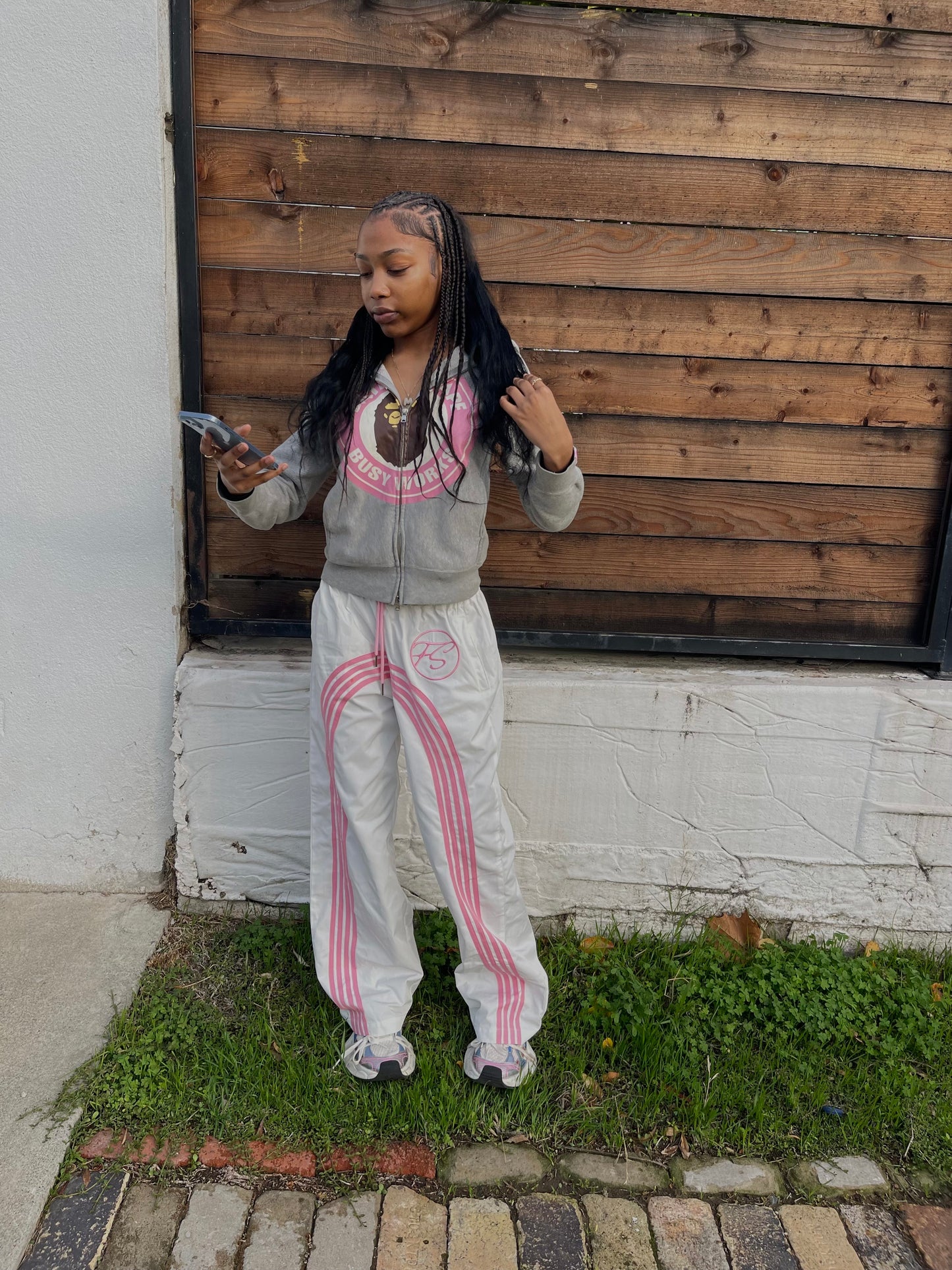 "Forever Solid" PINK Track Pants