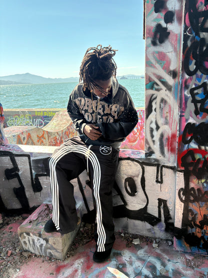 "Forever Solid" BLACK Track Pants